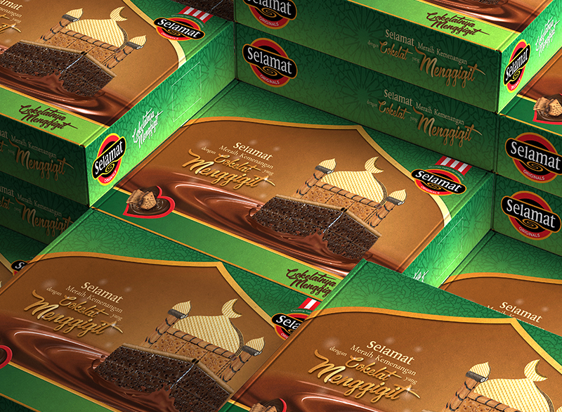 packaging design wafer selamat